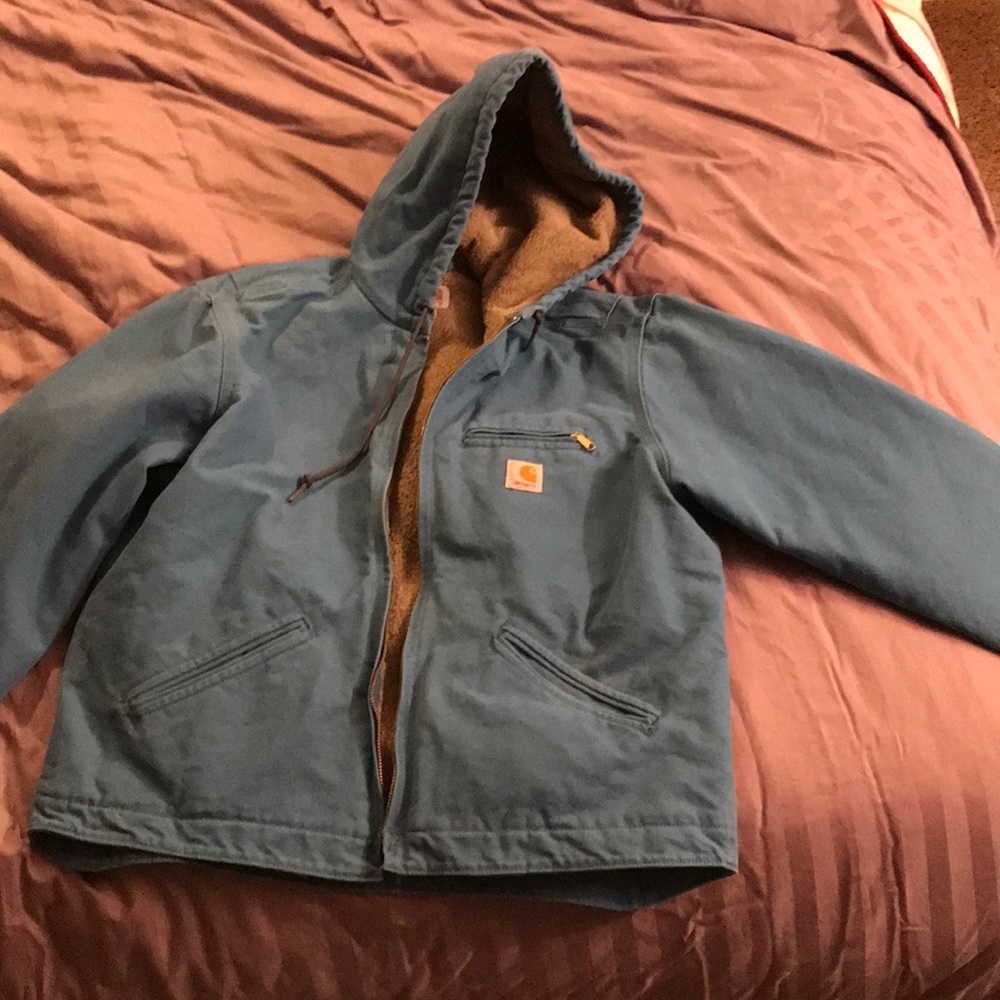 Carhartt sandstone Sherpa lined Sierra jacket